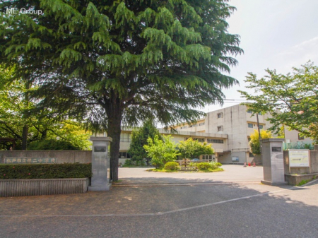 周辺環境　中学校 990m 松戸市立第二中学校